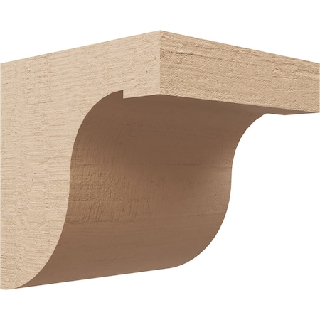 Ekena Millwork 10"W x 10"D x 10"H Wide Del Monte Rough Cedar Woodgrain TimberThane Corbel, Primed Tan CORUR10X10X10DELRCPR